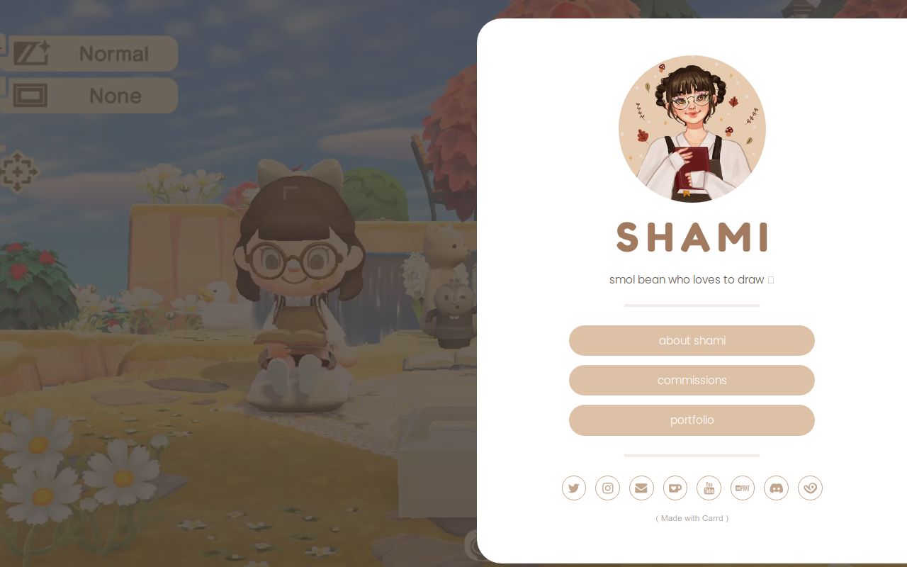 Carrd profile picture for @shami